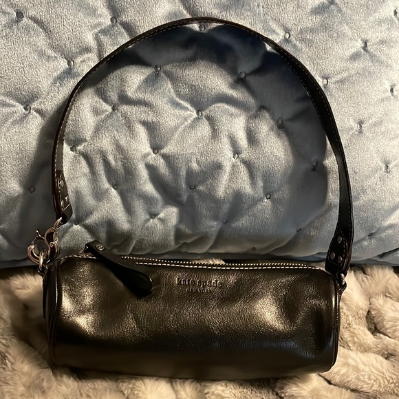 Kate Spade New York Small black leather satchel - Picture 1 of 8